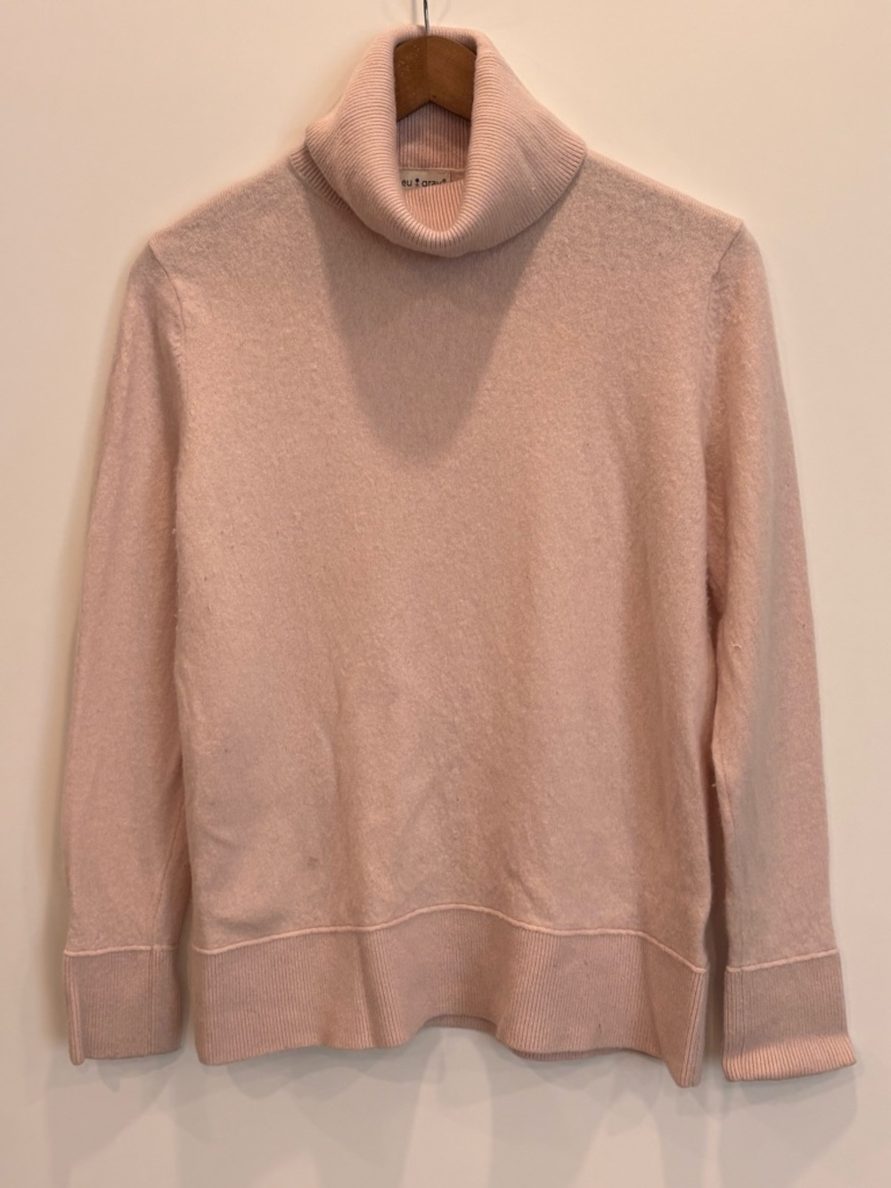 Cozy Women's Pale Pink Turtleneck Sweater